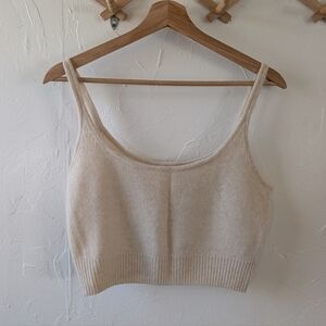 NWOT Reformation Varenne Cashmere Cropped Cami